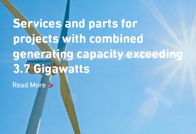 Services and parts for projects with combined generating capacity exceeding 3.7 Gigawatts
