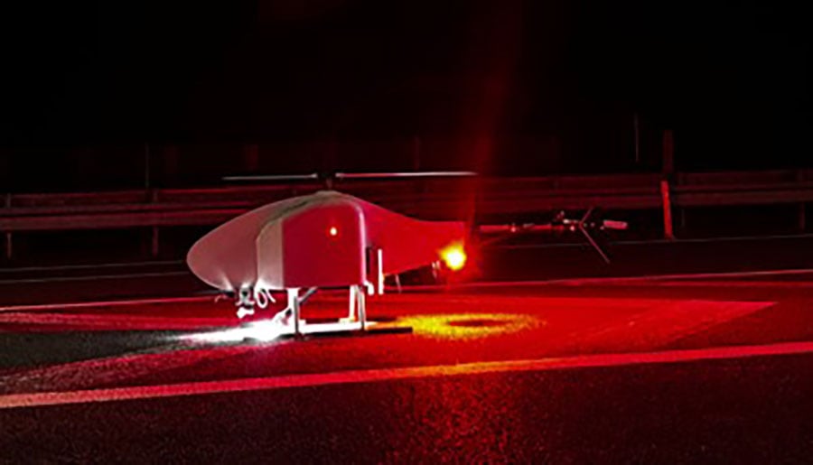 MHI Conducts Nighttime and Long-Distance Highway Demonstration Testing of Unmanned Aerial Vehicle Currently Under Development-- Tests Confirm the Effectiveness of Safe and Quick Patrols Using UAVs --