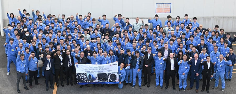 Mitsubishi Heavy Industries Aero Engines and Rolls-Royce Celebrate 20 Years of Collaboration