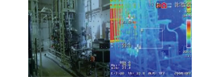 空気内の気体の熱流体や温度解析技術